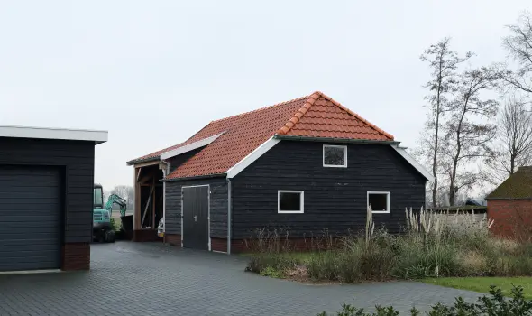 Houten nostalgische garage.00