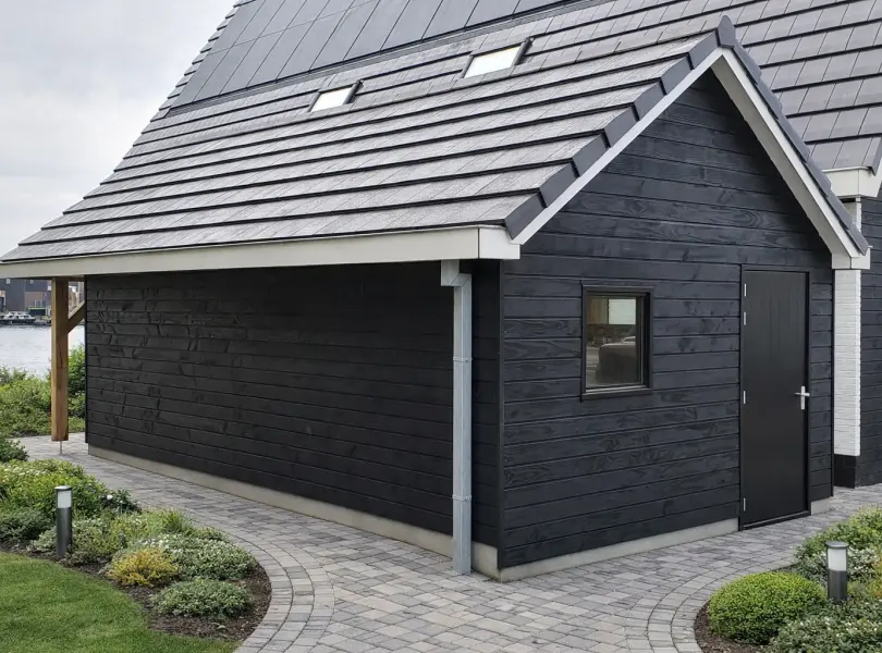 Tuinhuis met overkapping