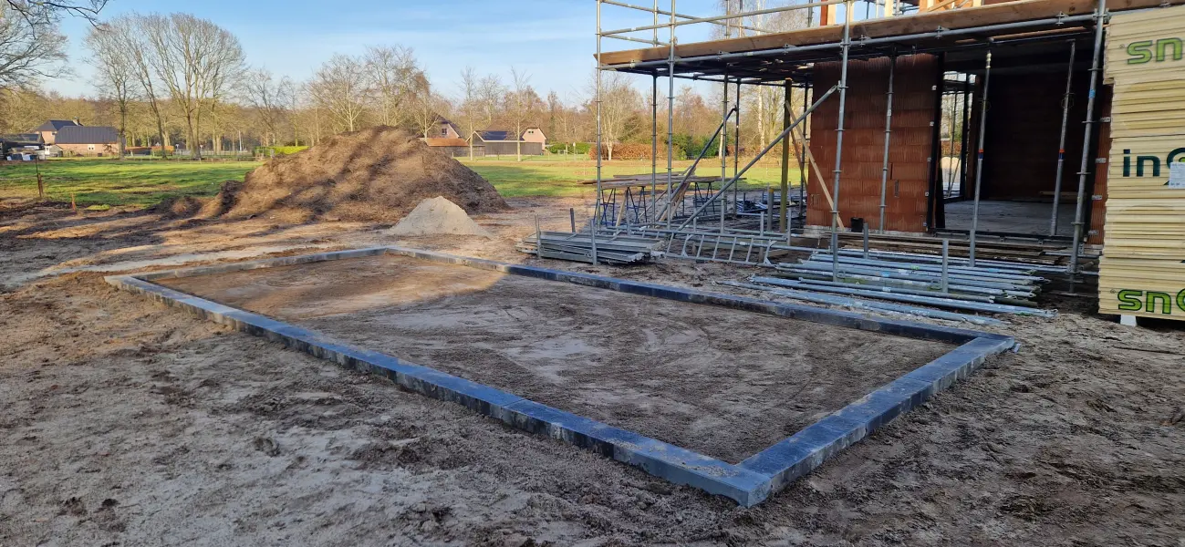 Prefab betonnen fundering