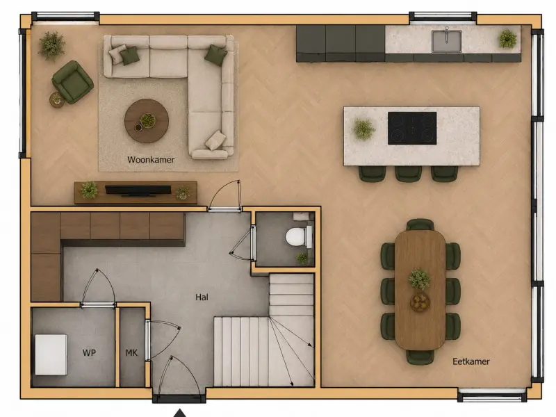 Plattegrond Begane grond
